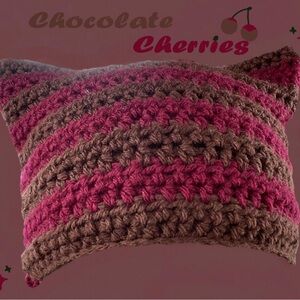 handmade striped cat ear beanie